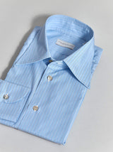 Blue & Navy Multi-stripe Dress Shirt (Made to Order)